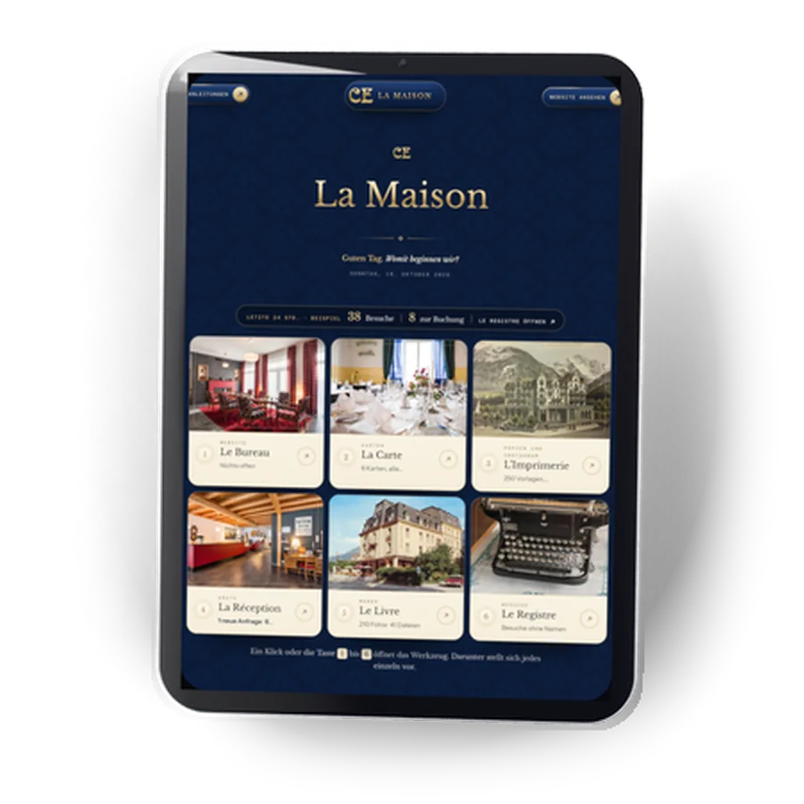 La Maison am iPad: alle Werkzeuge des Hauses an einem Ort